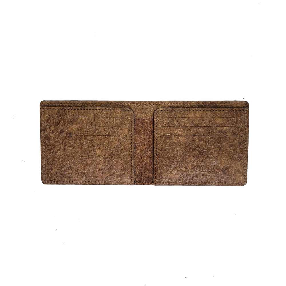 Olive Slim Wallet | Made of Compostable Coconut Leather | Vegan | Natural Dye