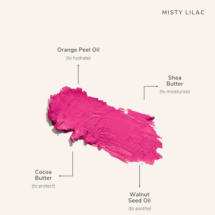 Misty Lilac Lips Cheek Eyelid Tint | Moisturising | Natural | Fuchsia Pink | 8.0 GM