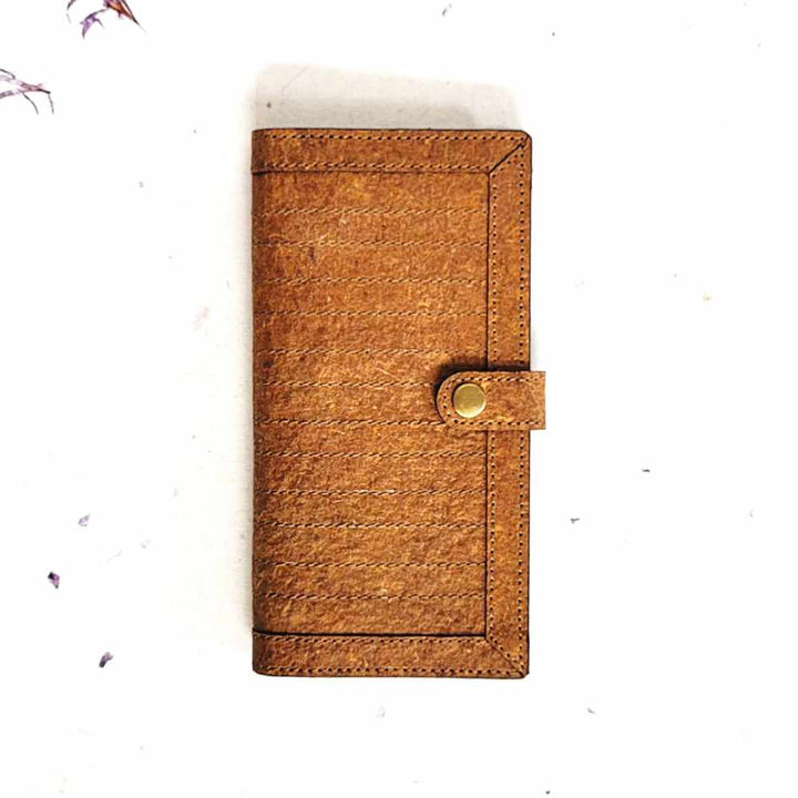 Beige Hand Wallet | Clutch |  Made of Coconut Leather | Smart | Light weight