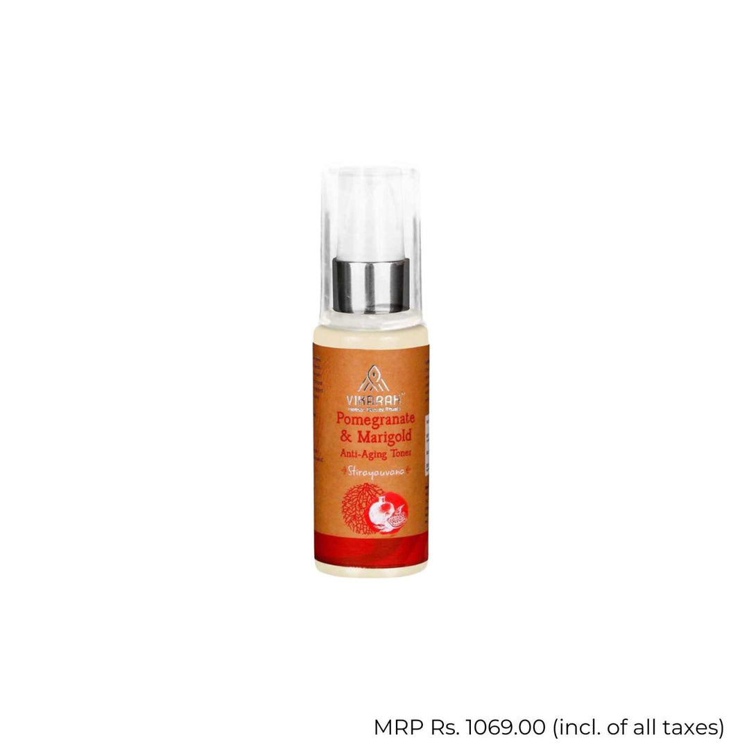 Pomegranate & Marigold Anti-Aging Face Toner | Ayurvedic Botanicals | 60 ML