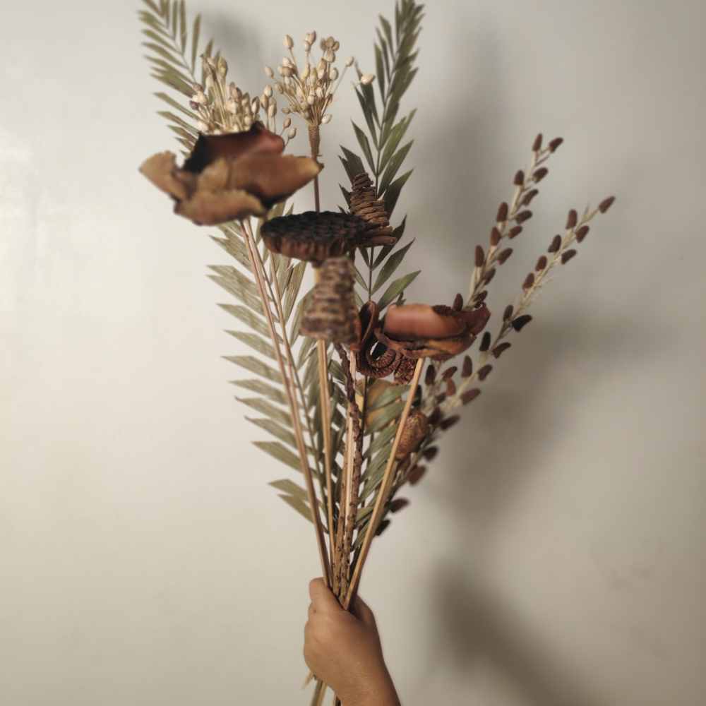 Neutral Rust Tone Bouquet | Dried Flower | 20 Inch