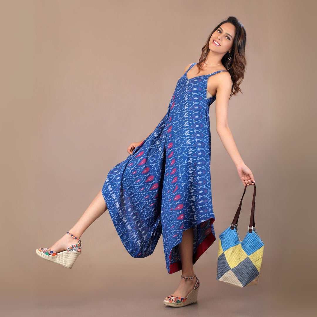 Tussar Ghicha Silk Diamond Tote Bag | Hand Crafted  | For Casual Outing