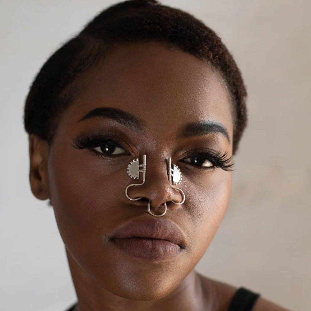 Full Nose Jewelry | Hand-Crafted Silver | Tribal Piercing Inspired | Contemporary | Subtly Modern