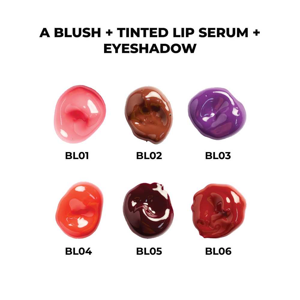 Lip & Cheek Tint Gel | Milky Brown | 3-in-1 | Blush- Gloss- Eyeshadow | Dewy Finish | 15 ML