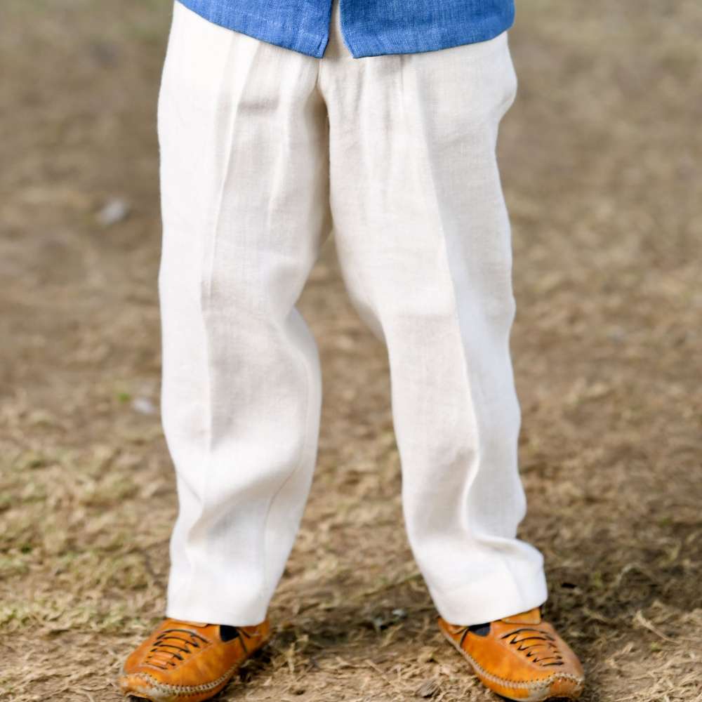 Linen Trousers | Boys And Baby Boys | Casual | Occasion Wear | Natural White