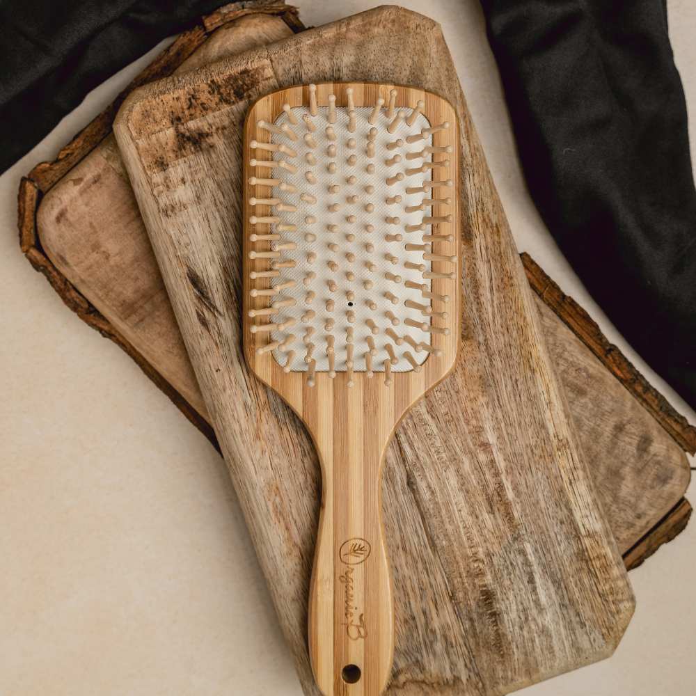 Large Size Paddle Brush With Fine Bristles