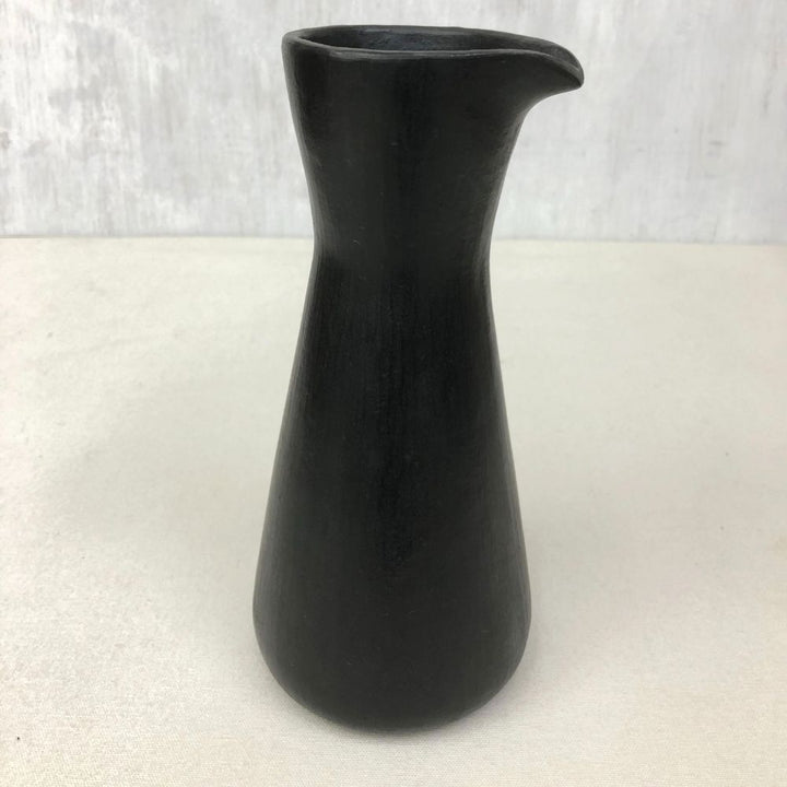 Black Stone Clay Carafe | Hand-Crafted  | 15"