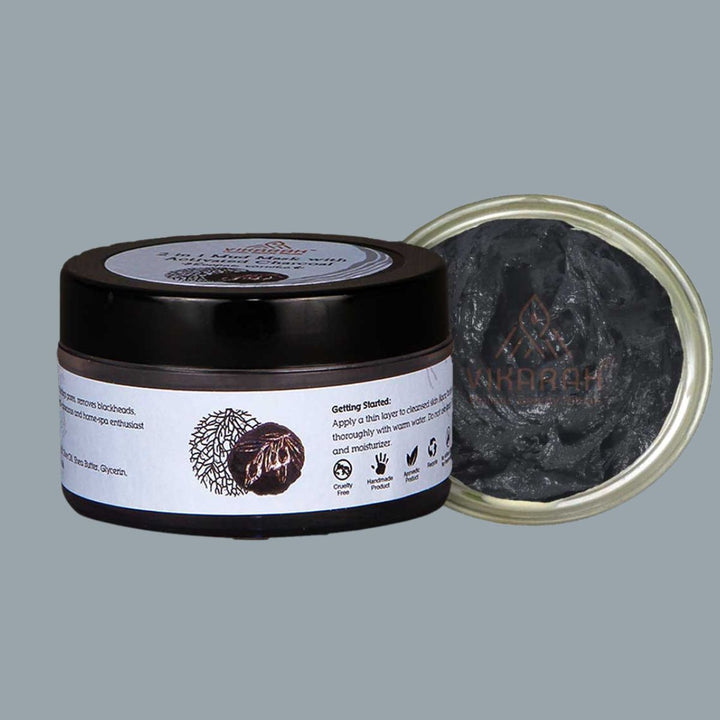 2-in-1 Mud Mask with Activated Charcoal | Wrinkle Reducing | Combination Skin | 40 GM 