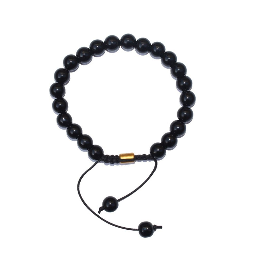 Black Onyx Bracelet | Certified | Natural | Wellness Jewelry | Unisex Wear | Sustainably Made