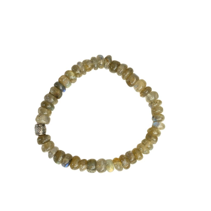 Earthy Bracelet | Certified Semi Precious Labradorite Stone | Unisex Wear | Hand Crafted