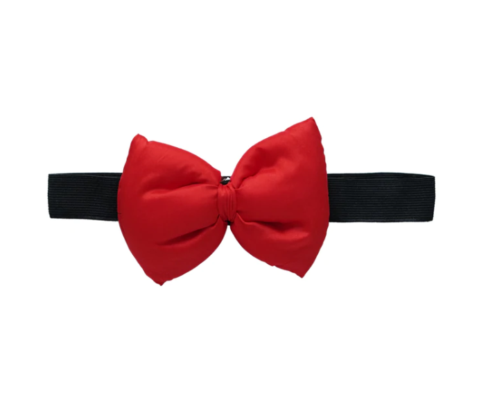 Dog's Red Bow | Hand-Woven Cotton | Red | Hand-Made | S-M