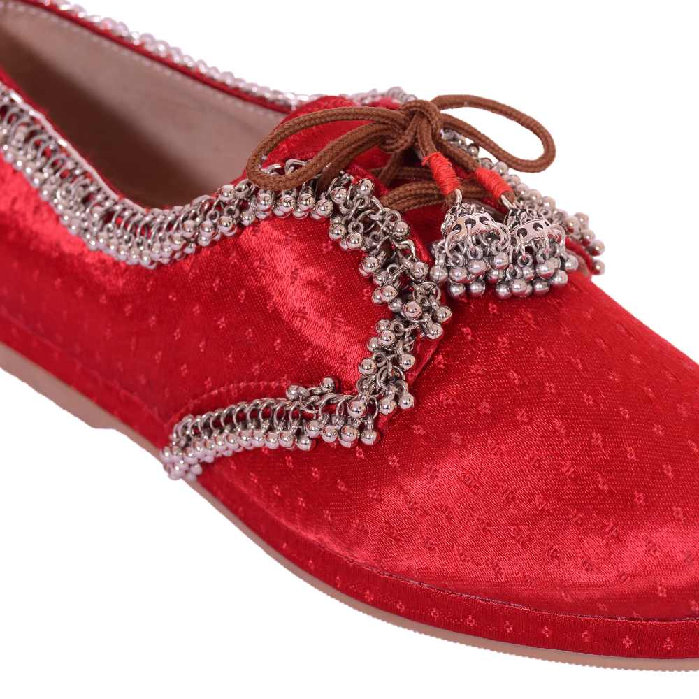 Red Smart Sneakers | Modern Wedding | Traditional Style with Comfort