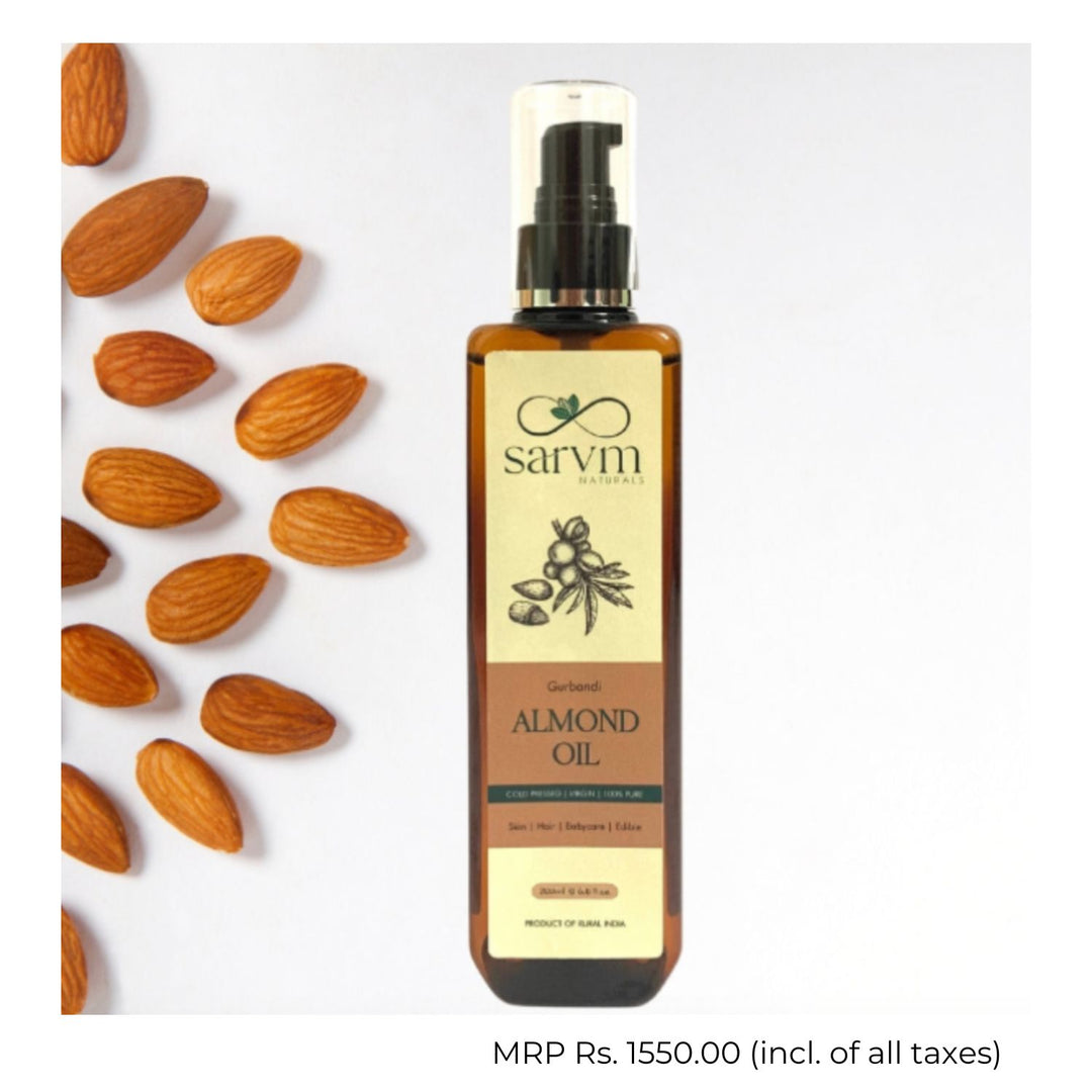 Almond Oil | Cold Pressed Vitamin-Laden Gurbandi Almond | Nutty Flavour