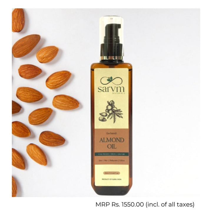 Almond Oil | Cold Pressed Vitamin-Laden Gurbandi Almond | Nutty Flavour