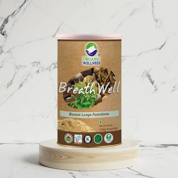 Breath Well Powder | Wellness Superfood | Organic | Promotes Respiratory Health | 100 GM