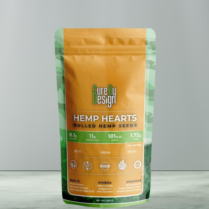 Hemp Hearts | Hulled Hemp Seeds| Protein Rich | Omega 3 & 6 | 200 GM