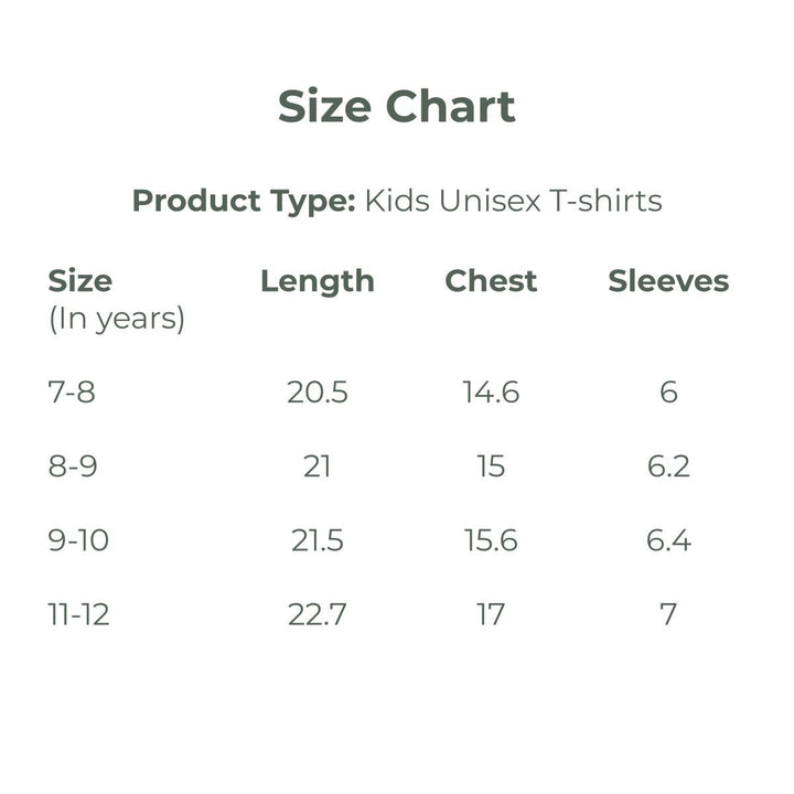 Kids Round Neck T-Shirt | Organic Cotton | Naturally Dyed | Alabaster White