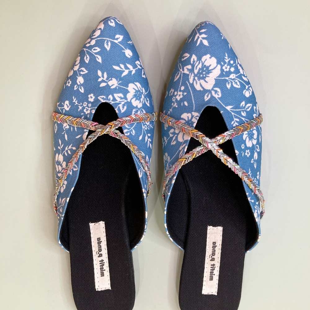 Floral Mules For Women | Vegan Sustainable Materials | High on Style & Comfort