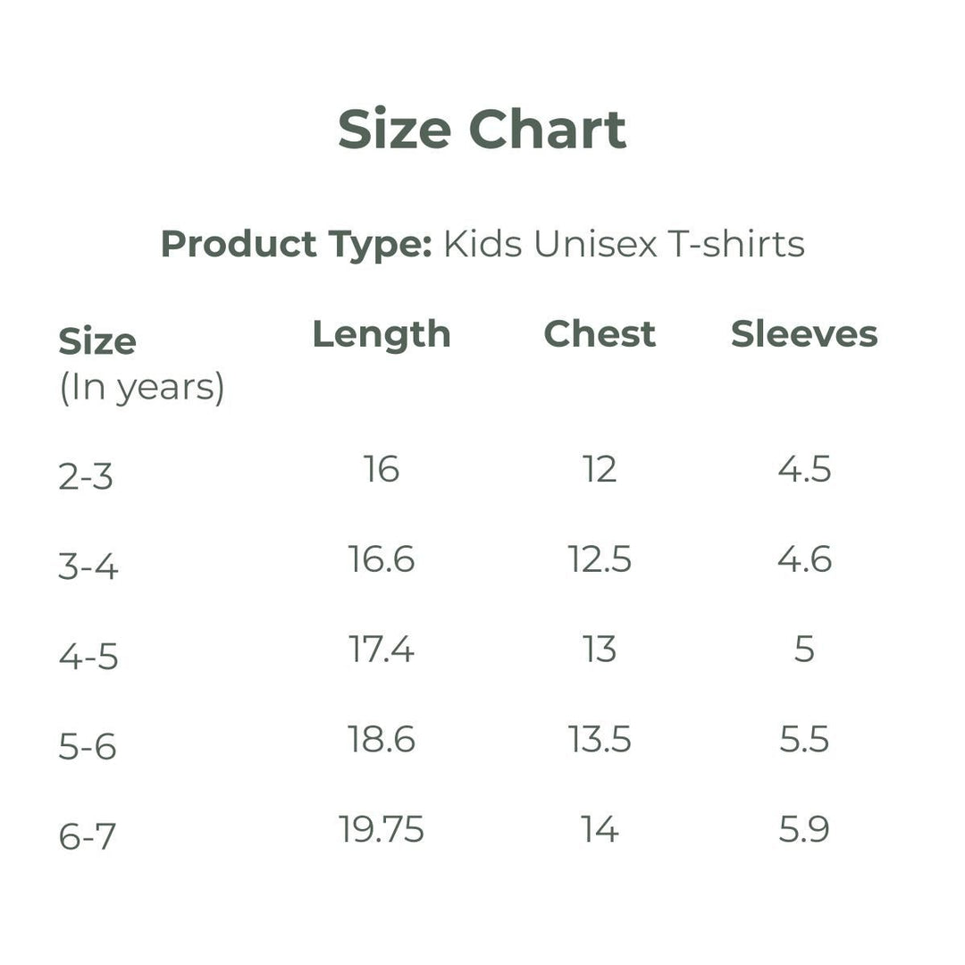 Kids Round Neck T-Shirt | Organic Cotton | Naturally Dyed | Alabaster White