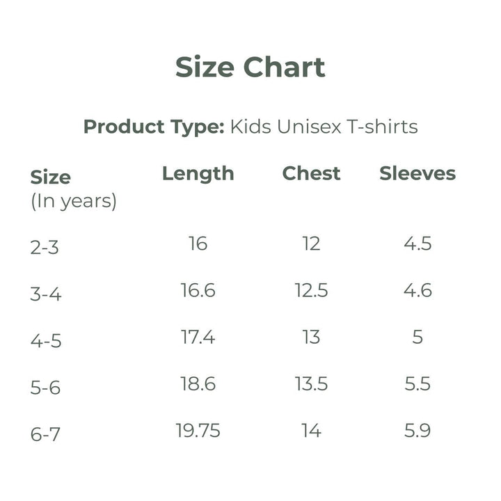 Kids Round Neck T-Shirt | Organic Cotton | Naturally Dyed | Alabaster White