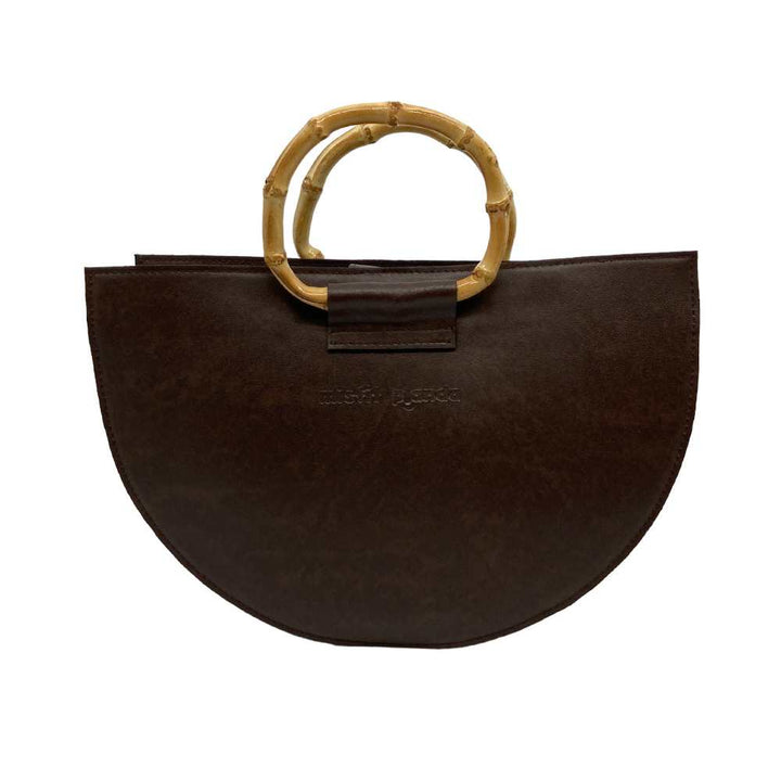 Dark Mahogany Handheld-cum-Sling Bag For Women | Melange of Style