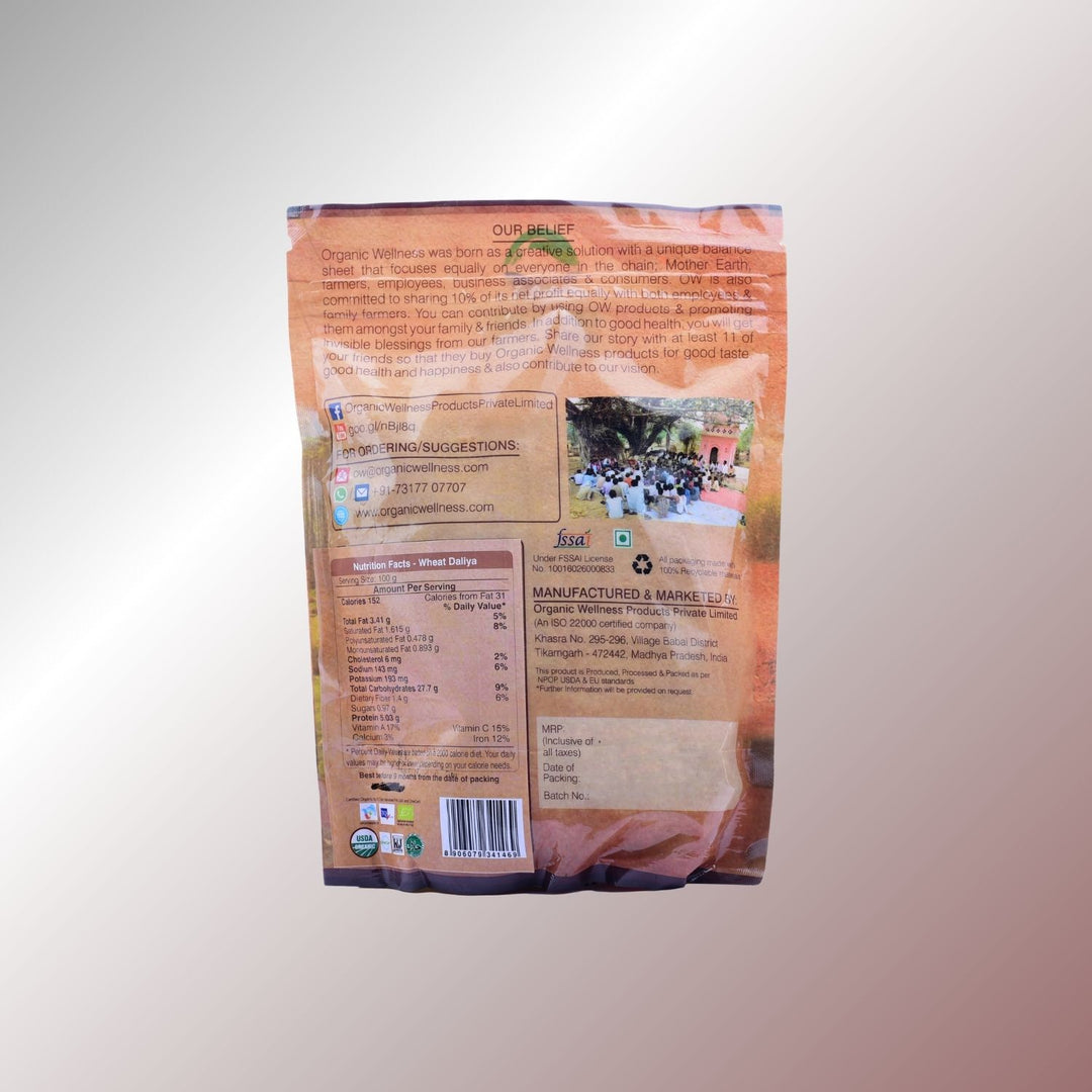 Bundelkhand Wheat Dalia | 100% Organic | Adulteration Free | Digestive Wellness | 450 GM