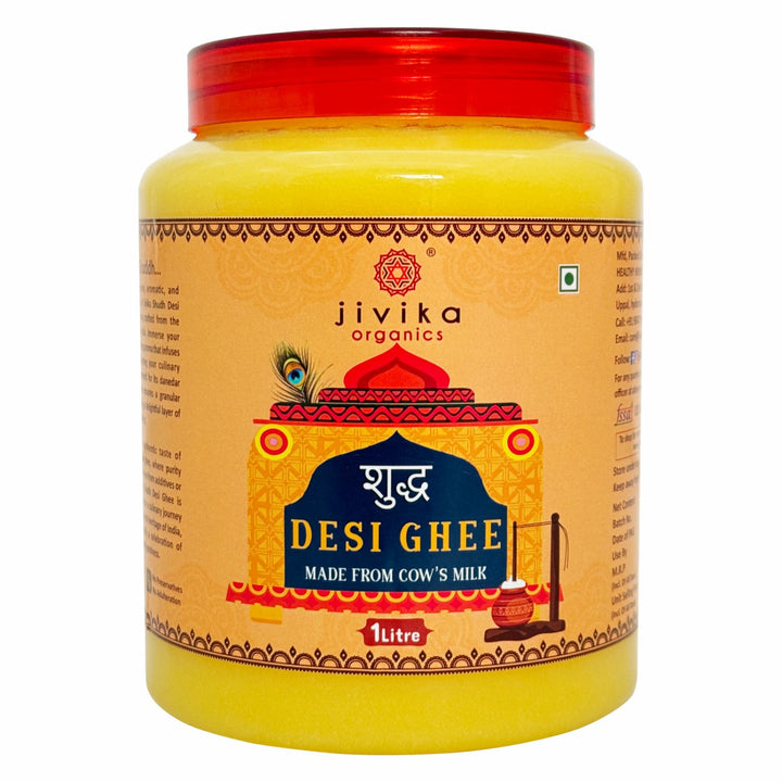 Shudh Desi Cow Ghee | 100 % Pure | Aromatic | Danedar Ghee | 1000 ML