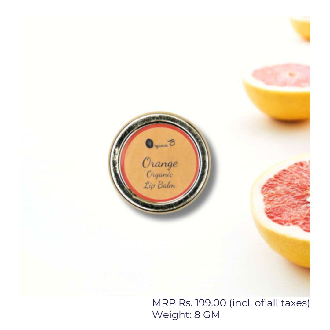 Orange Lip Balm | Infusion of Natural Ingredients | Antioxidants  | 8 GM