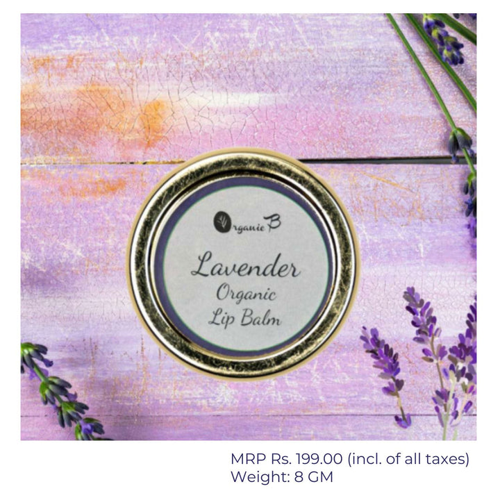 Lavender Lip Balm | Nourishing For Dry Pigmented Lips | Natural | 8 GM