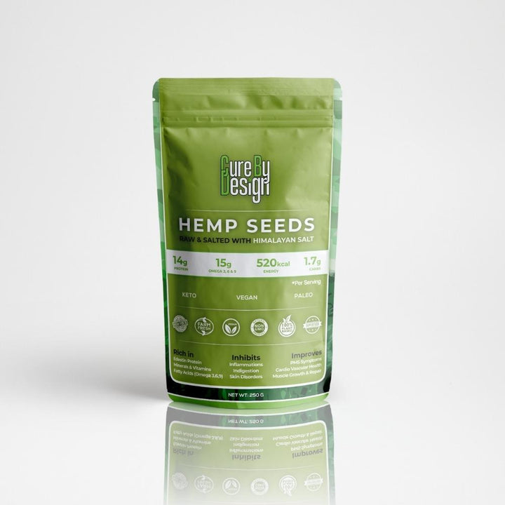 Toasted Hemp Seed with Pink Salt | Vegan | Paleo |  Keto | 250 GM