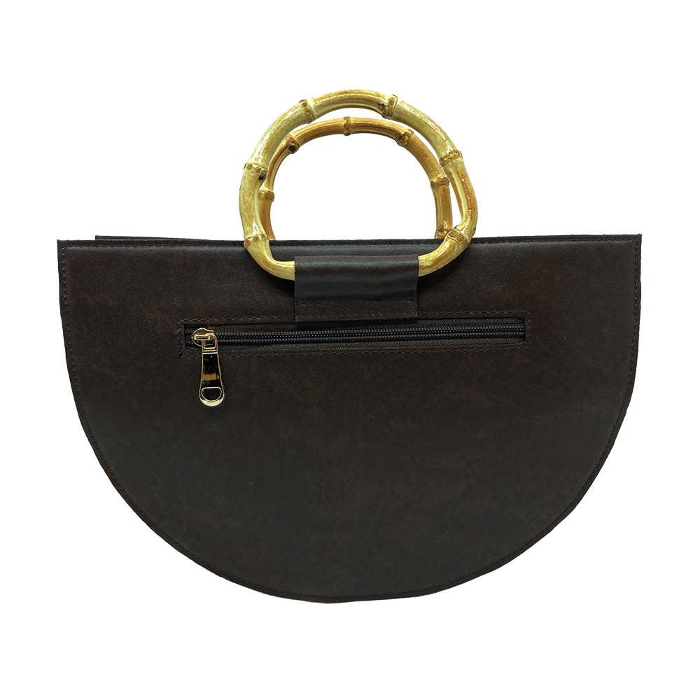 Dark Mahogany Handheld-cum-Sling Bag For Women | Melange of Style