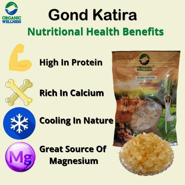 Natural Gond Katira | 100% Pure & Organic | Adulteration Free | Digestive Wellness | 450 GM