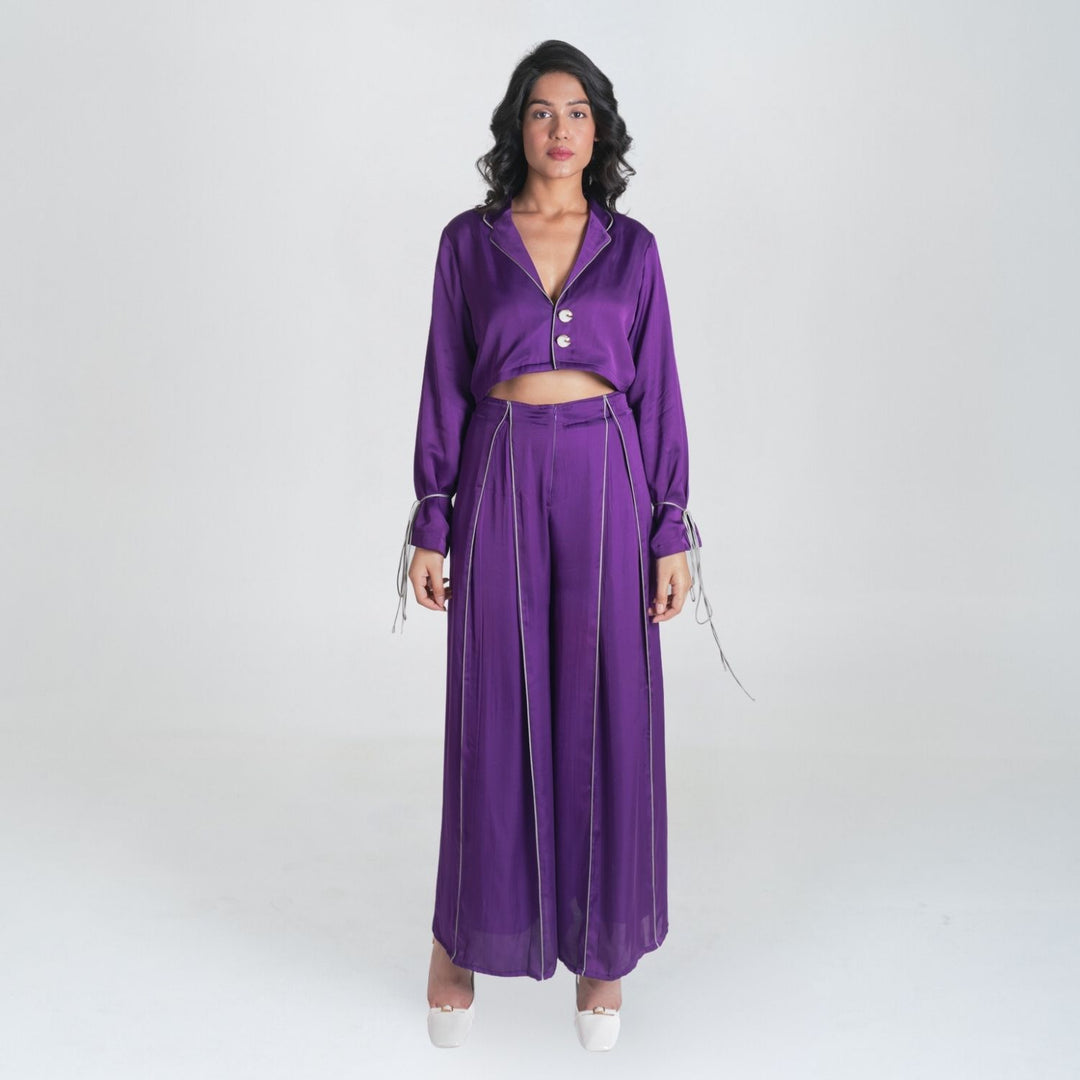 Purple Co-ord Set | Bemberg Modal | Sustainable | Minimalist chic