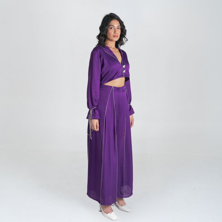 Purple Co-ord Set | Bemberg Modal | Sustainable | Minimalist chic