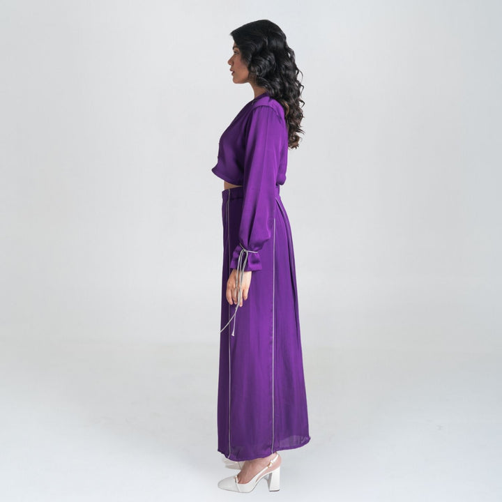 Purple Co-ord Set | Bemberg Modal | Sustainable | Minimalist chic