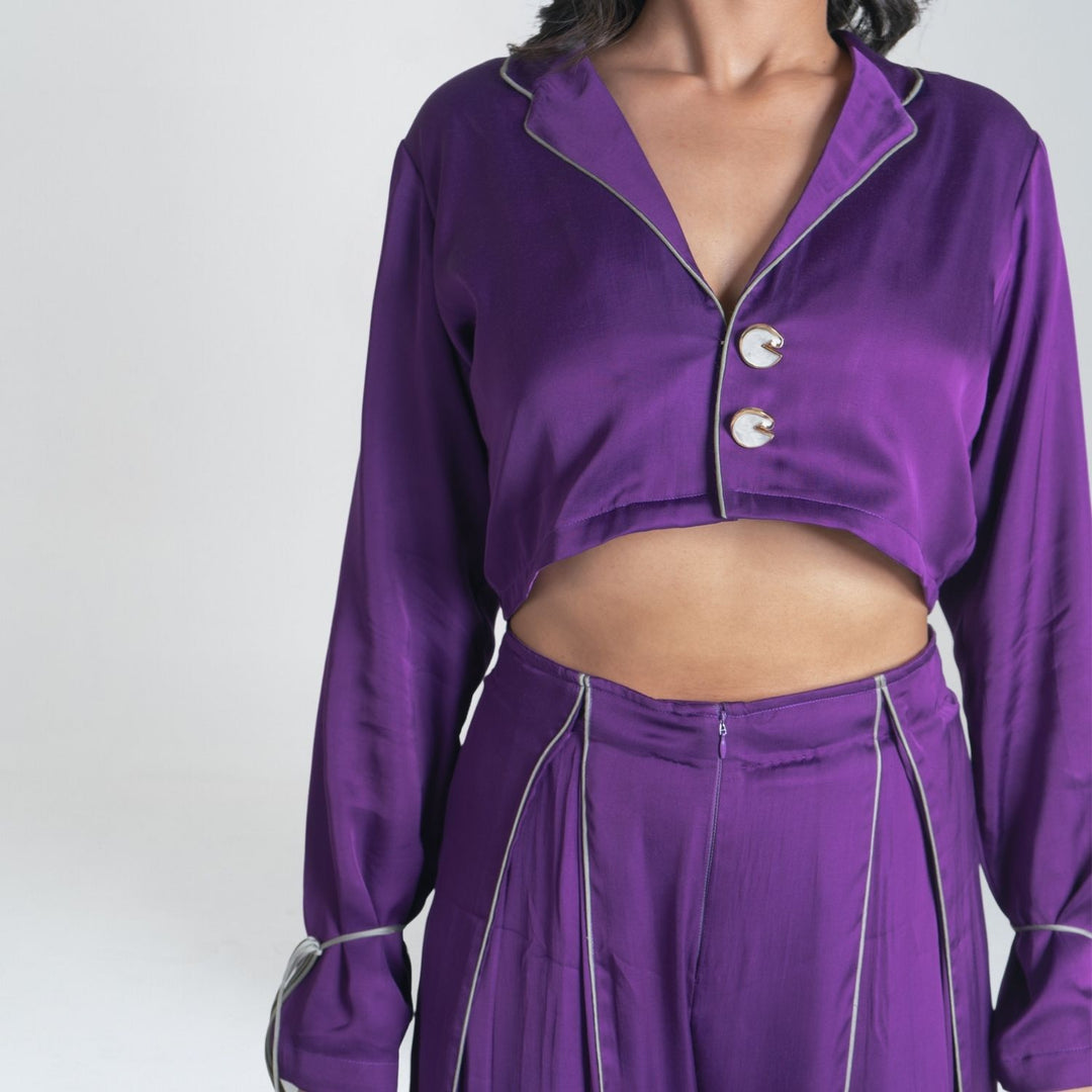 Purple Co-ord Set | Bemberg Modal | Sustainable | Minimalist chic