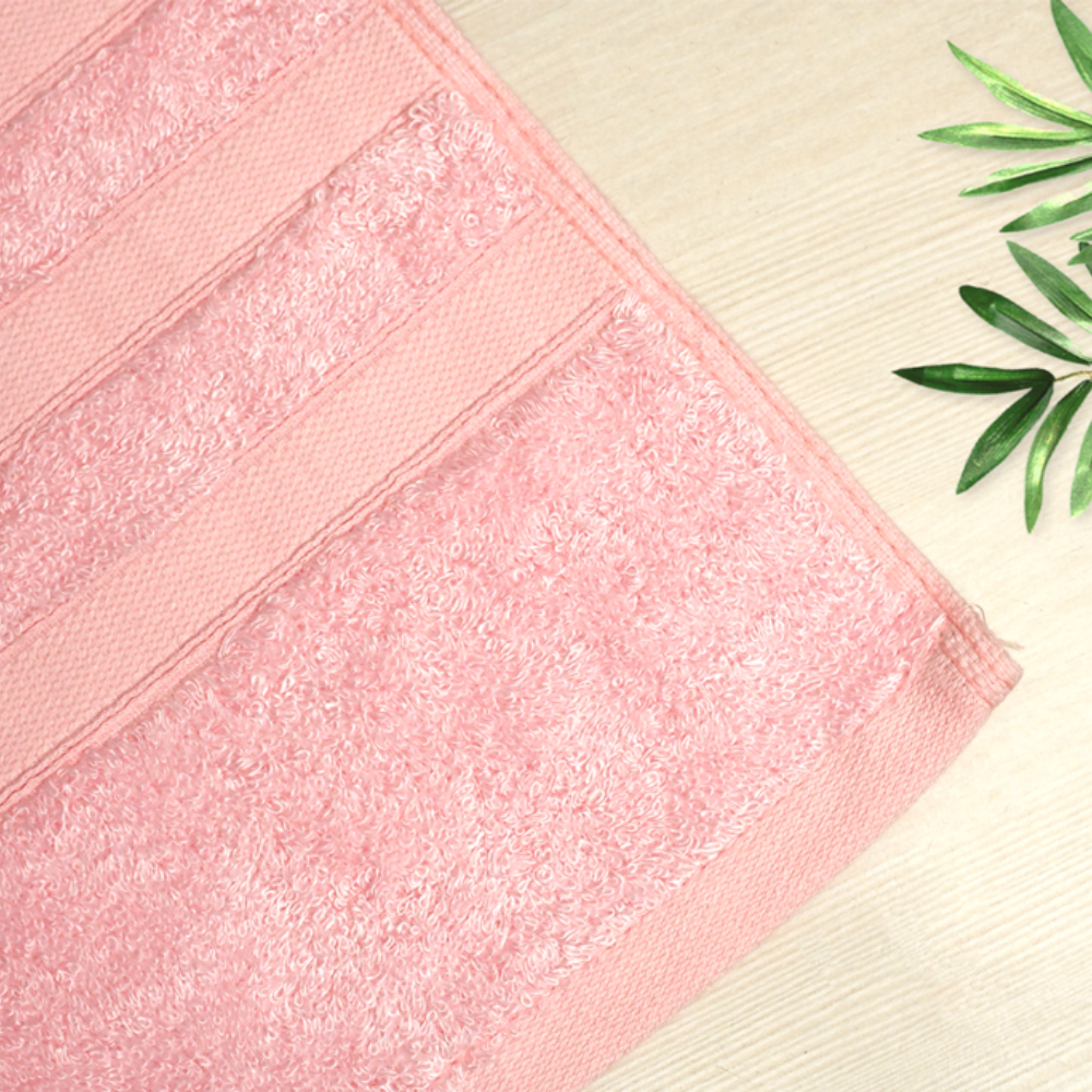 Pink Bath Towel | Bamboo Fabric  | Moisture Absorbent | Anti-Bacterial