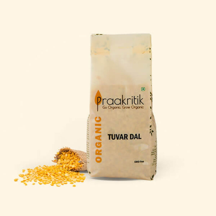 Organic Tuvar Dal (Yellow Dal) | Split & De-husked | Rich In Proteins | 500 GM