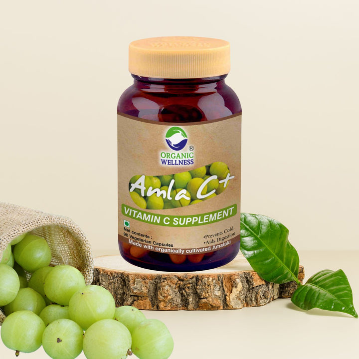 Amla C+ Supplements | Certified Organic | Wellness | Indian Gooseberry | Antioxidant | 90 Capsules