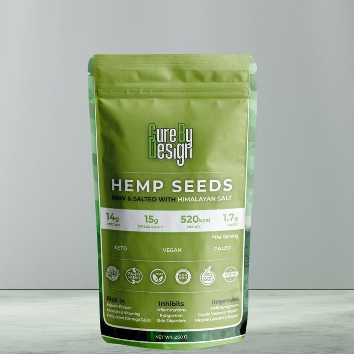 Toasted Hemp Seed with Pink Salt | Vegan | Paleo |  Keto | 250 GM