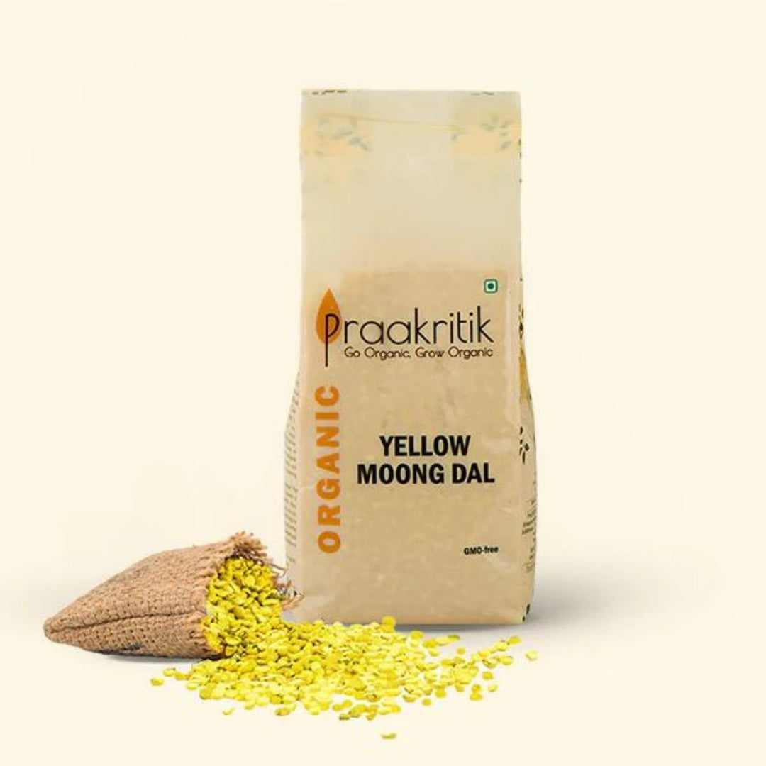 Organic Yellow Moong Dal | Yellow Petite Lentil | Nutrients Rich | 500 GM