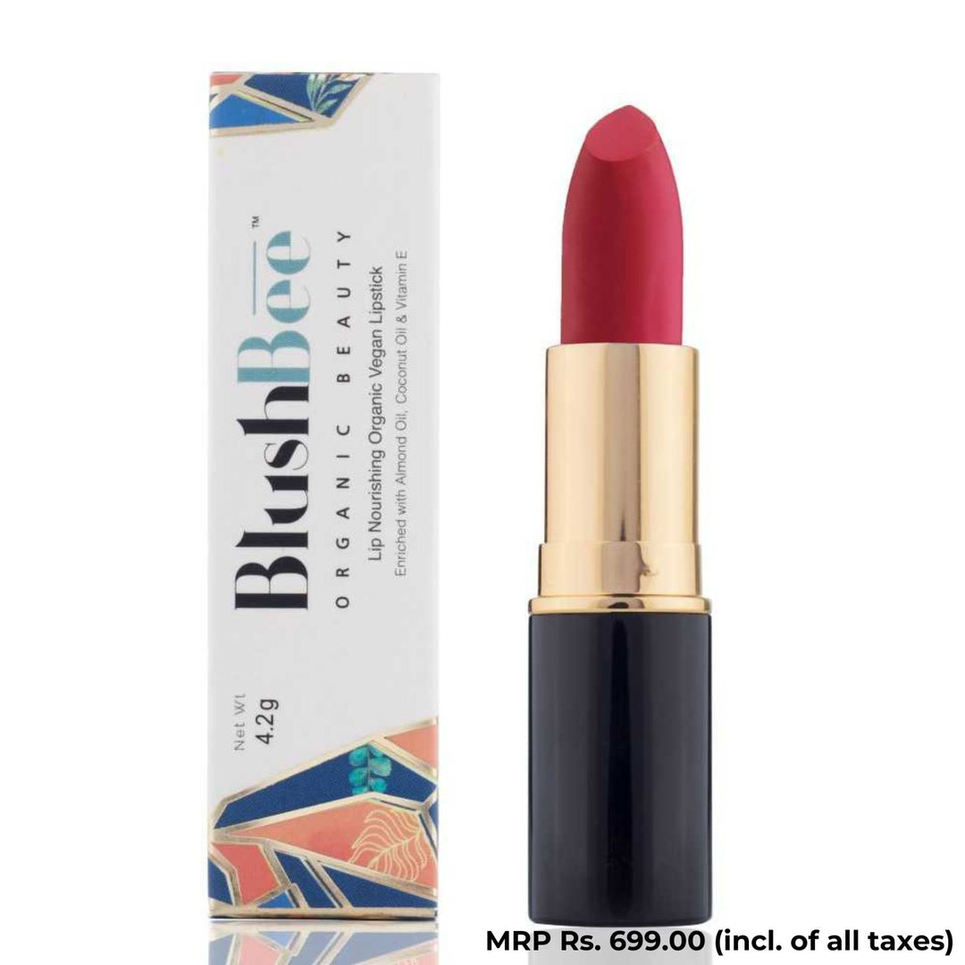 Flamingo Red Lipstick | Lip Nourishing| Vegan | Organic | 2.3 CM | 4.2 GM