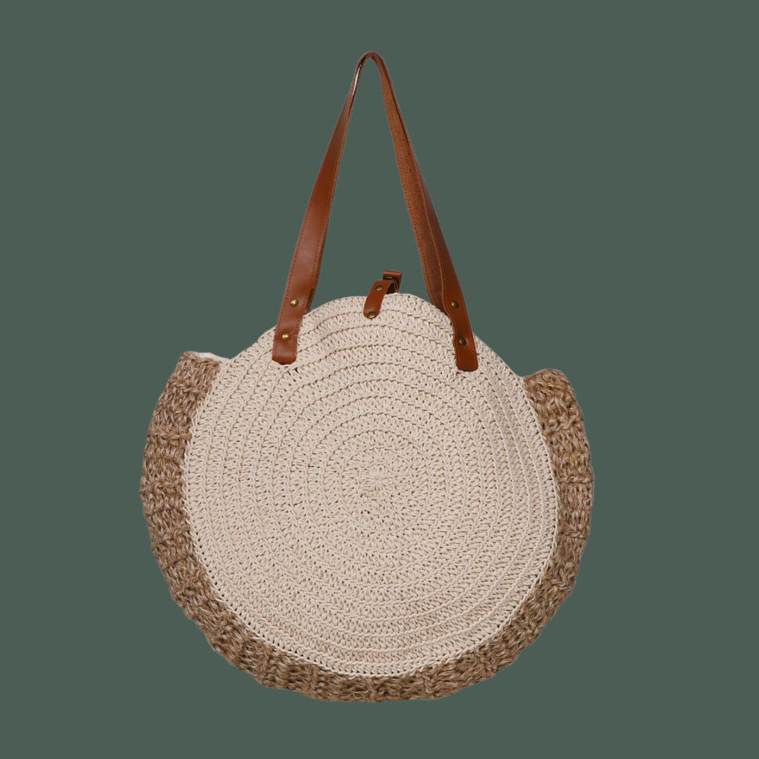 United Urbane Hands Bag | Hand-Crochet | Cotton Yarn & Jute | Off White