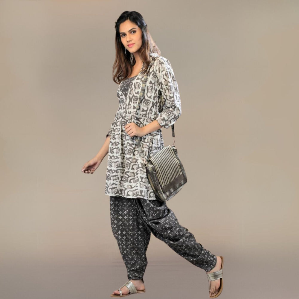 Wilow Block Printed Indian Co-ord Set | Cotton | Everyday Wear | Earthy Brown