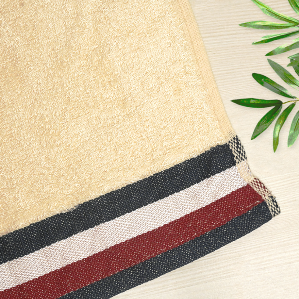 Off-White Bath Towel | Bamboo Fabric |  Moisture Absorbent | Anti-Bacterial