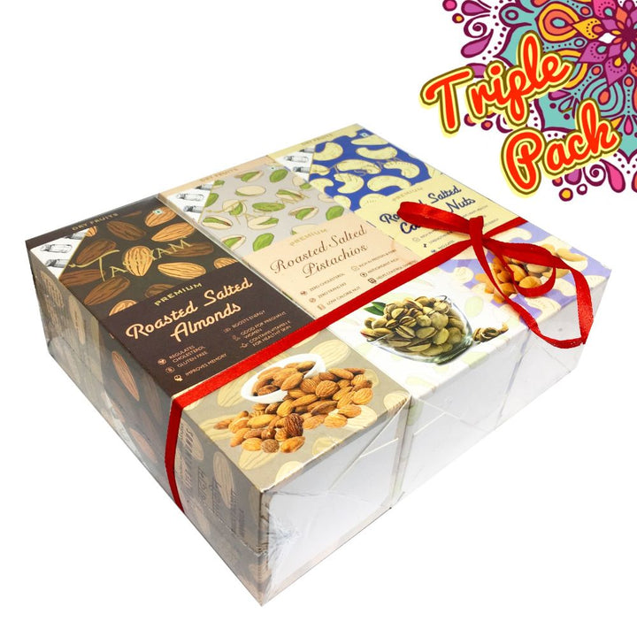 Dry Fruit Gift Set | Assorted Dry Fruits | Healthy Gifting | Luxury Box Of 3