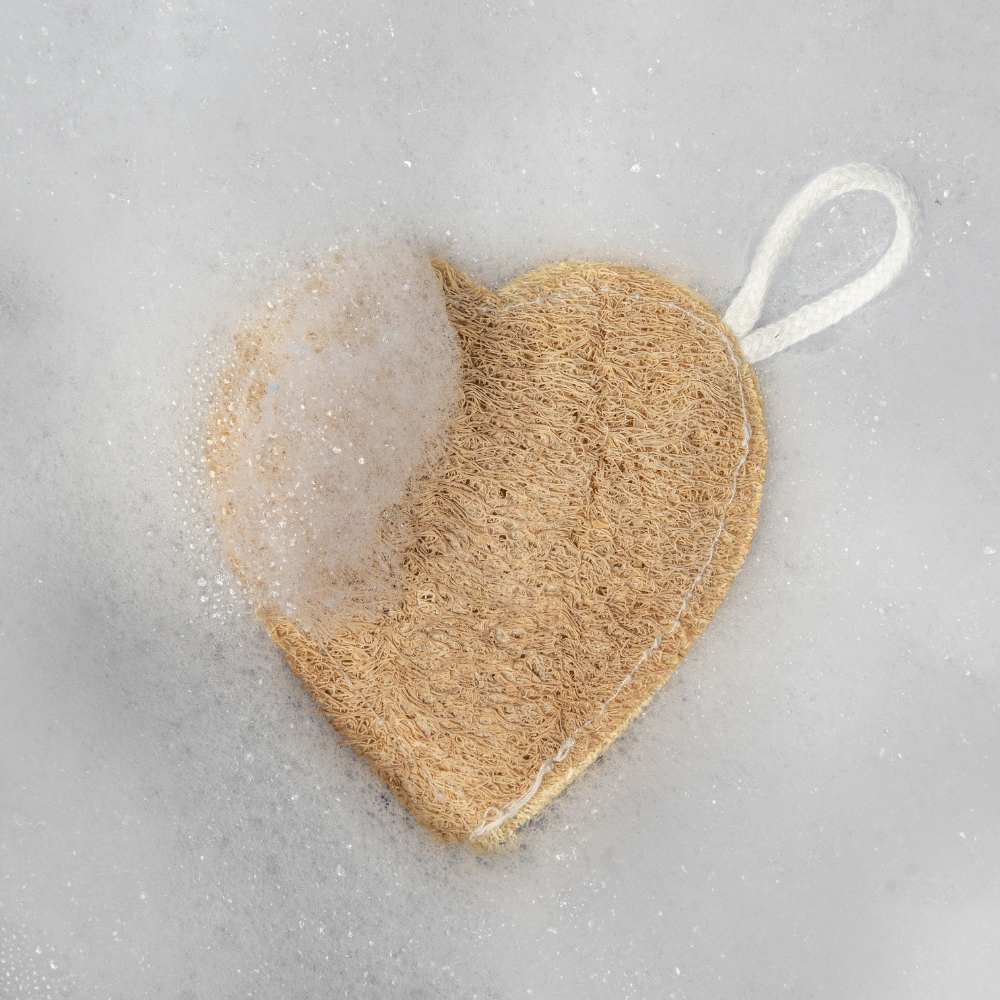 Heart Shape Loofah Pack Of 2