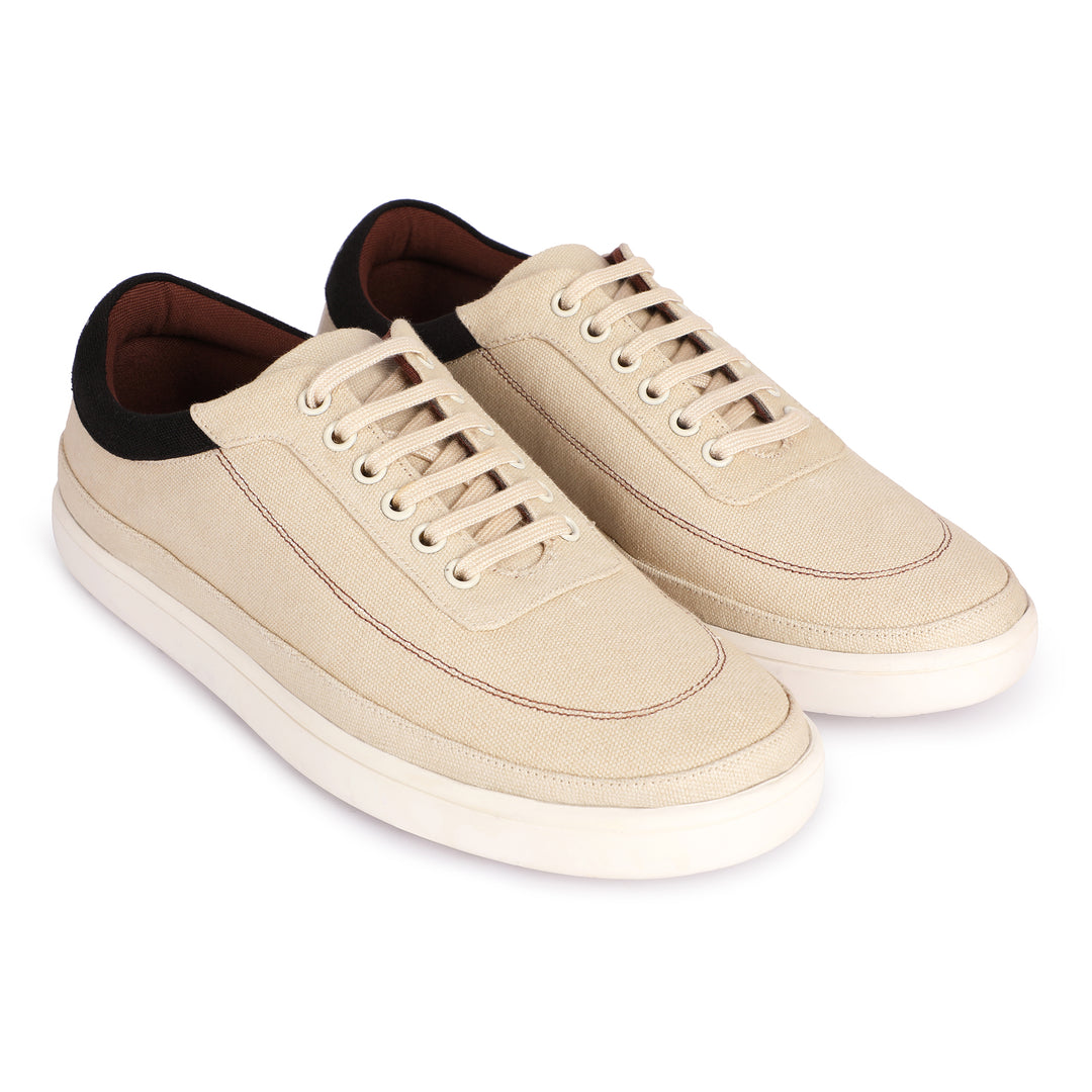 Beige Sneakers | A Sustainable Bliss | Comfy Heel Support | Water Resistant