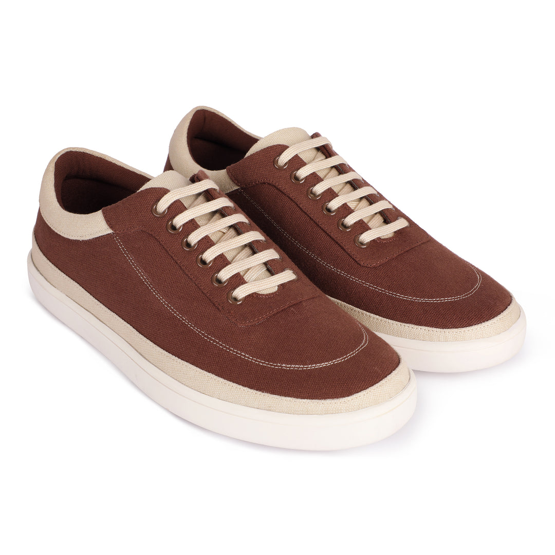 Anti-Skid Sneakers | Biodegradable & Recycled | Wooden Brown Colour