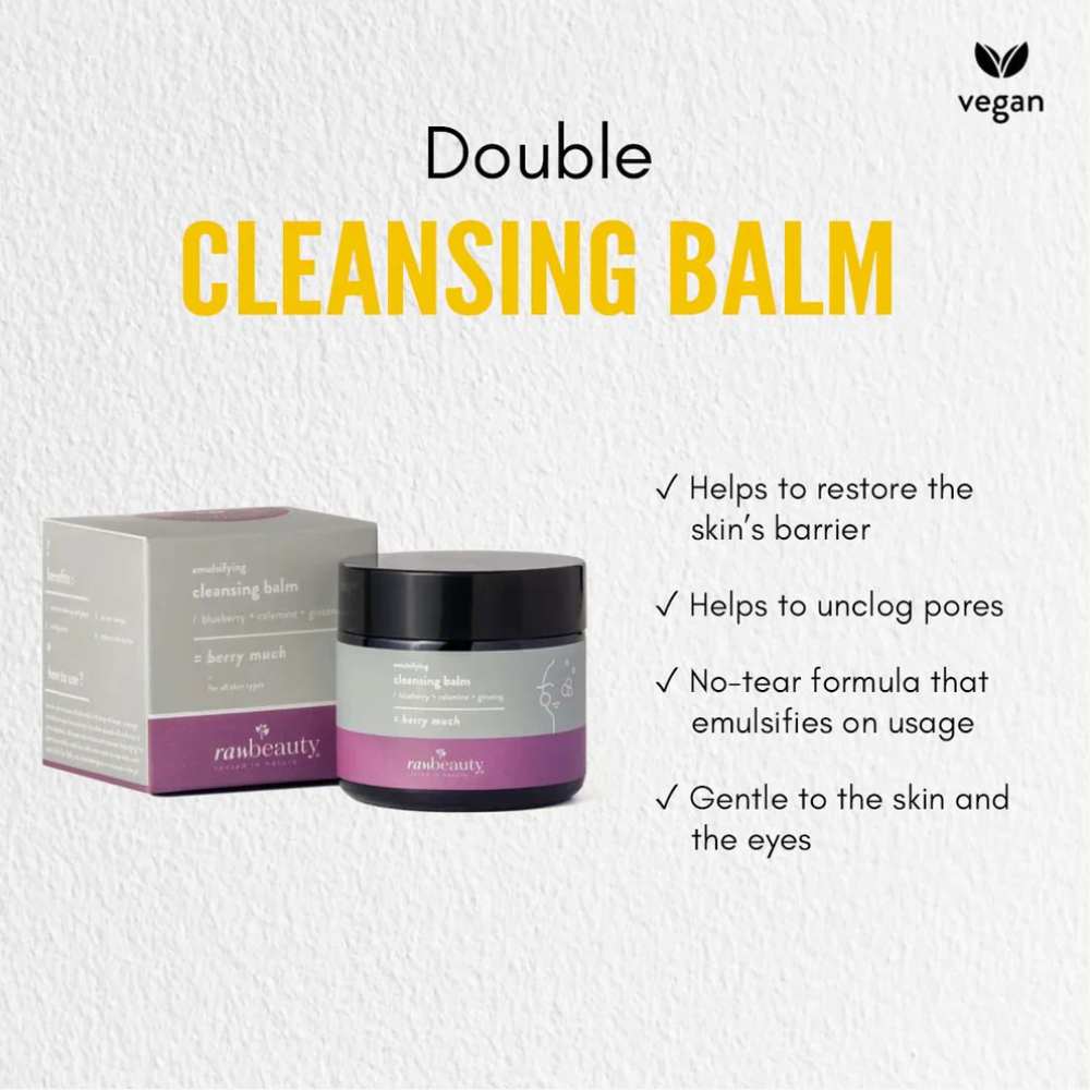 Blueberry Enriched Double Cleansing Balm | Vegan | 50 GM